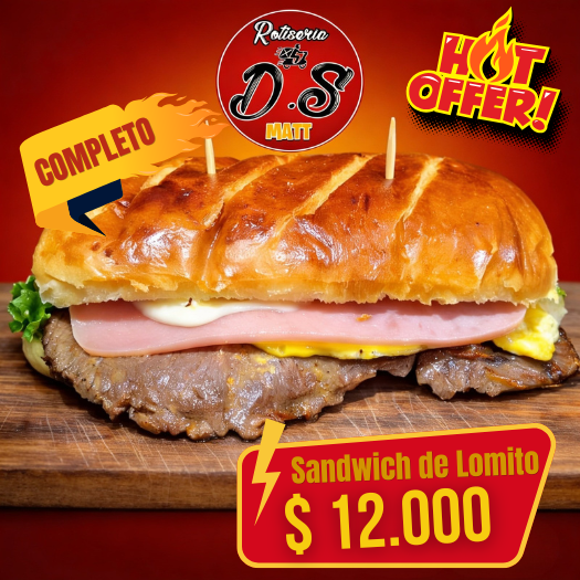 Sandwich de Lomito completo